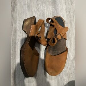 Women's Lotta’s From Stockholm Low Wood Clogs. Sweden. Size 38.